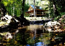 Log Cabin on the River