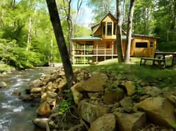 Log Cabin on the River