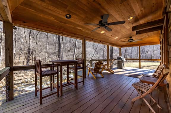 Log Cabin on the River